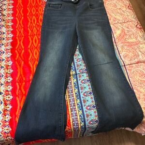 Sofia by Sofia Vergara Blue Flare Wide Leg Jeans